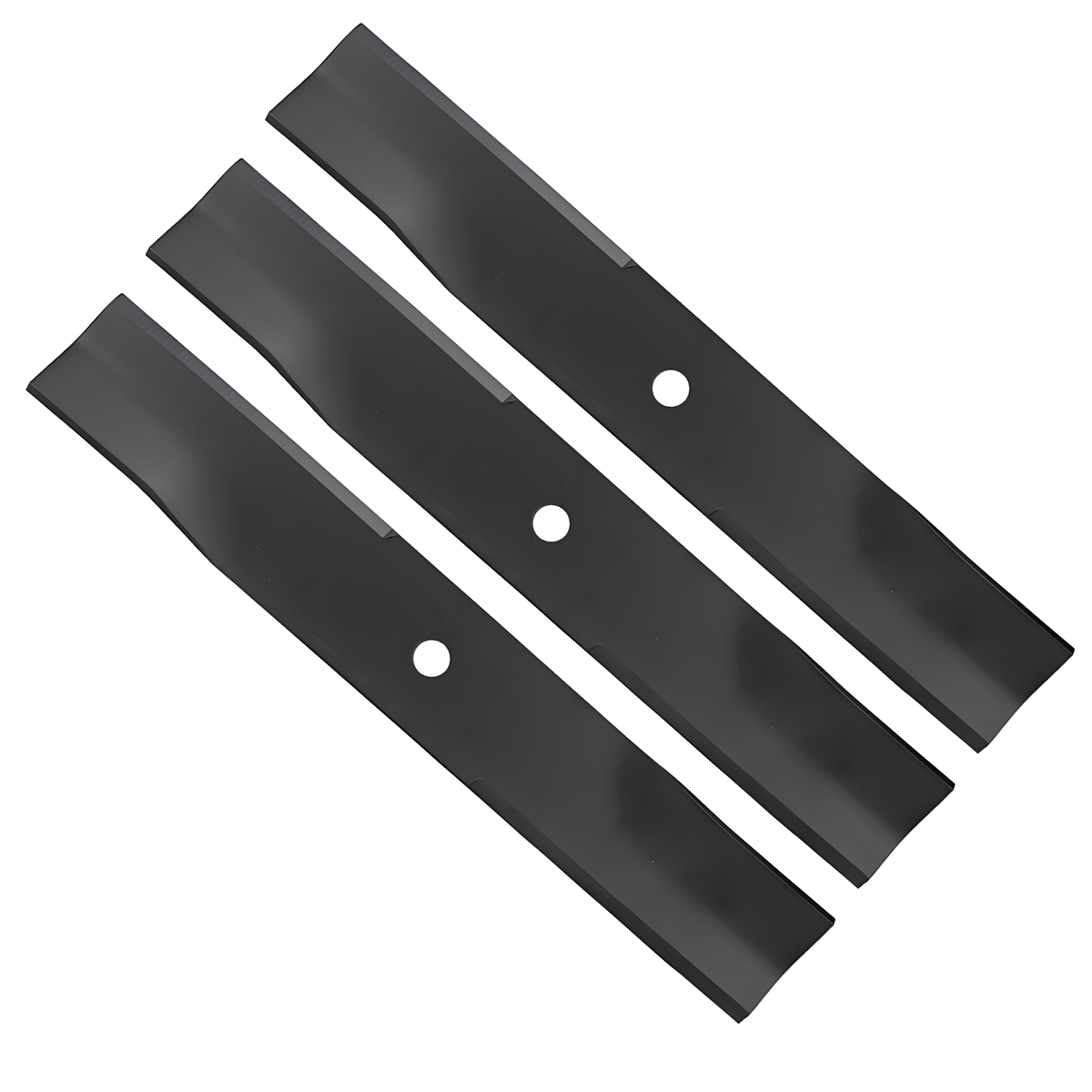 JSDYYYT 601123 795757 3 PCS Lawn Mower Blade Compatible with 48" Hustler FasTrak, X-One, Fastrak Super Duty, Replaces 601123, 795757, 601014