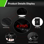 420D Push Lawn Mower Cover Compatible with Greenworks, EGO, Craftsman, Husqvarna, Honda and More, Waterproof, Universal Fit with Drawstring & Cover Storage Bag