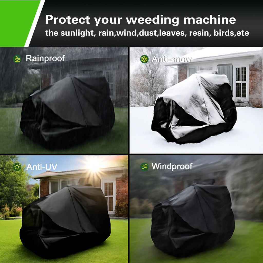 420D Riding Lawn Mower Cover Compatible with 42" 46" 48" 54" & up to 54" Deck, Waterproof Heavy Duty Durable (420D-polyester oxford)