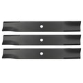 797696 601124 3 PCS Lawn Mower Blade for HUSTLER XR7 SUPER Z, Hustler Z | HUSTLER: 797696, 601124, ROTARY: 12733, SPARTAN: 438-0001-00, 438-0001-00,