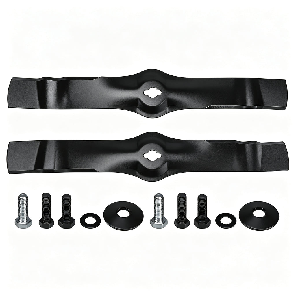 AM130172 2 PCS Lawn Mower Blade Compatible with John Deere Deere 42 Inch Freedom Deck, Replaces AM130172 AM126023 AM128013