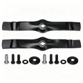 AM130172 2 PCS Lawn Mower Blade Compatible with John Deere Deere 42 Inch Freedom Deck, Replaces AM130172 AM126023 AM128013