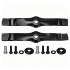 AM130172 2 PCS Lawn Mower Blade Compatible with John Deere Deere 42 Inch Freedom Deck, Replaces AM130172 AM126023 AM128013