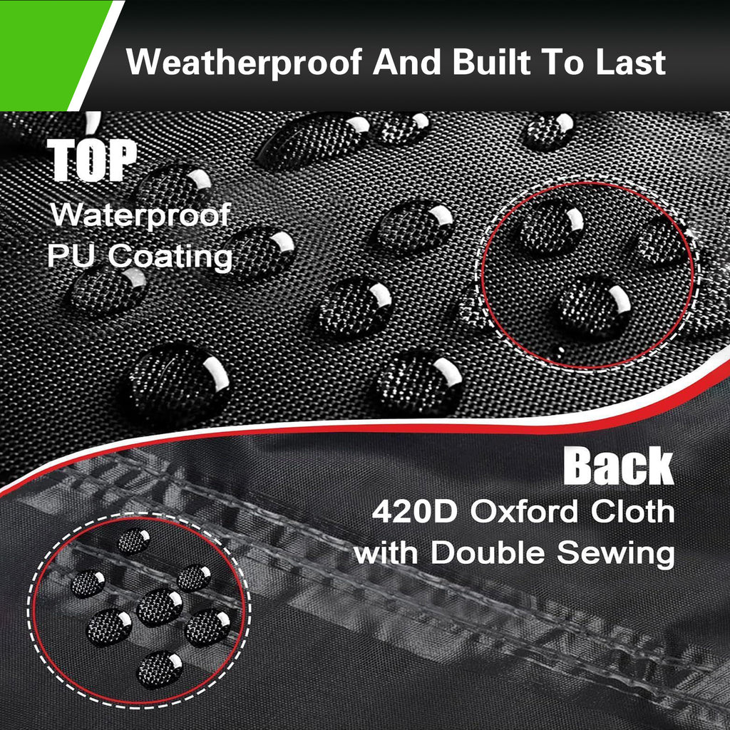 420D Push Lawn Mower Cover Compatible with Greenworks, EGO, Craftsman, Husqvarna, Honda and More, Waterproof, Universal Fit with Drawstring & Cover Storage Bag