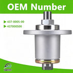 437-0005-00 Lawn Mower Deck Blade Spindle Assembly Compatible with Spartan RT, RT Pro, RT HD, SRT, SRT XD, SRT XDe, 54" 61" 72" Spartan Mower