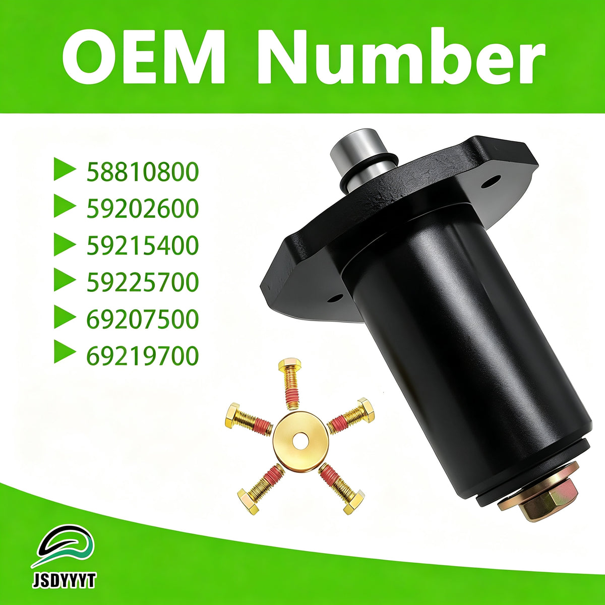 58810800 59215400 Lawn Mower Deck Blade Spindle Assembly Compatible with Gravely Pro Turn, Pro Master, Pro Stance, Replaces 58810800 59215400 59202600 59225700 69219700 4230 285-300 82-042