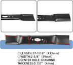 742P05094-L 3 PCS Lawn Mower Blade Compatible with 50" Craftsman Z5600 Z5650, Cub Cadet XT1-LT50 ZT1-50 ZT2-50 ZTS1-50 ZTS2-50 Fab, MTD Z5650 2022, 2022-2023 Troy-Bilt Super Bronco 50K XP (742P05094-L)