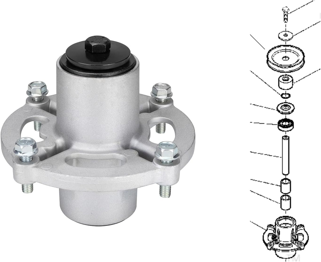 JSDYYYT 1735326YP Heavy-Duty Lawn Mower Deck Blade Spindle Assembly Compatible with Snapper 42" 46" 52" Mower, Replaces 1735326 7600211YP 84003175 7502226YP