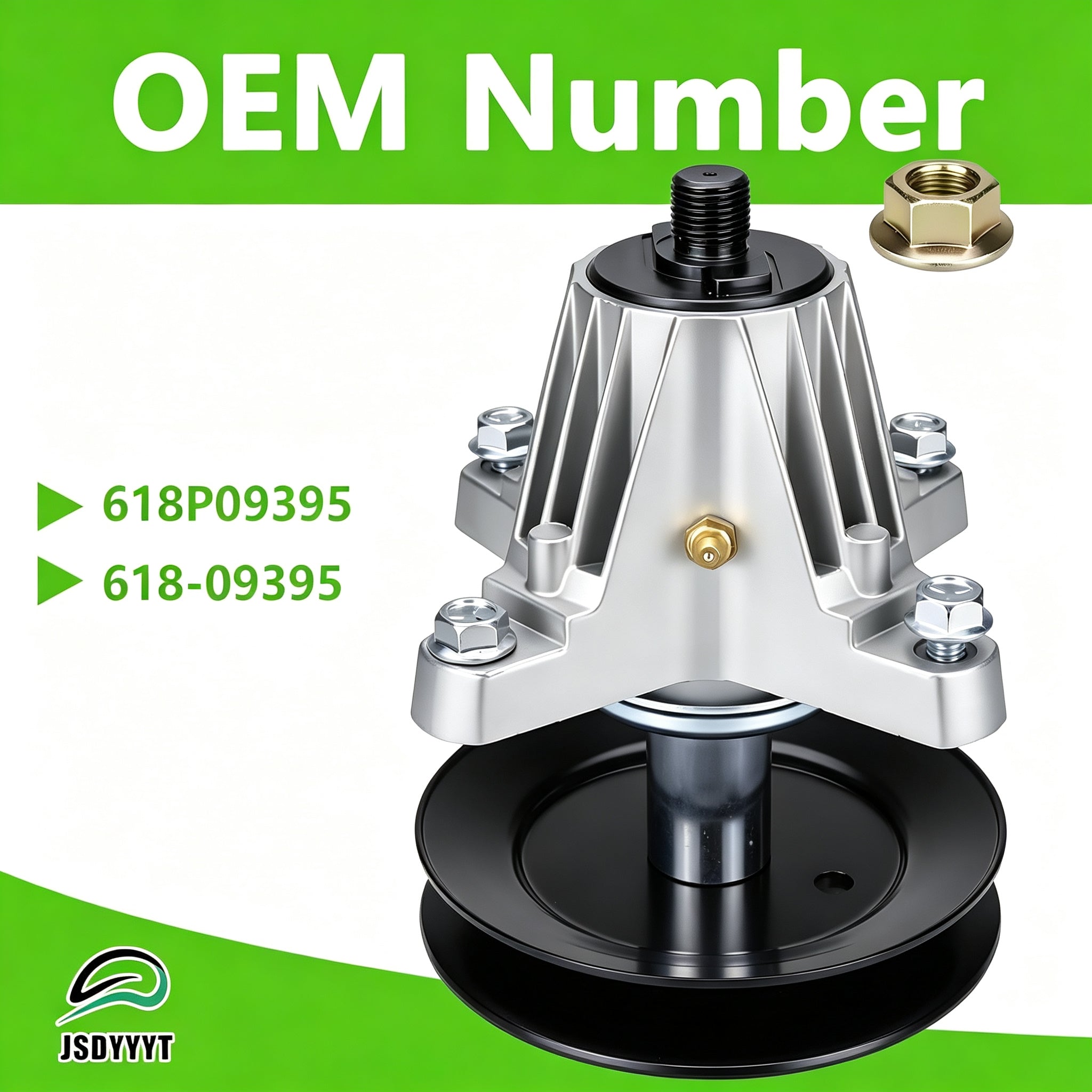 618P09395 618-09395 Lawn Mower Deck Blade Spindle Assembly Compatible with CUB Cadet ZT1-46 ZTS1-46, CraftsmanZ5400 Z5450, Troy Bilt Z46 w/46 Deck(618P09395)