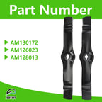 AM130172 2 PCS Lawn Mower Blade Compatible with John Deere Deere 42 Inch Freedom Deck, Replaces AM130172 AM126023 AM128013