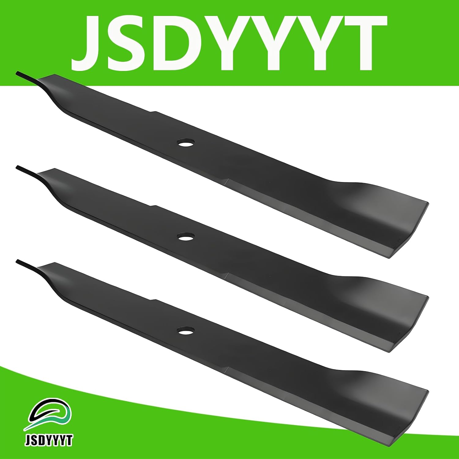 797696 601124 3 PCS Lawn Mower Blade for HUSTLER XR7 SUPER Z, Hustler Z | HUSTLER: 797696, 601124, ROTARY: 12733, SPARTAN: 438-0001-00, 438-0001-00,