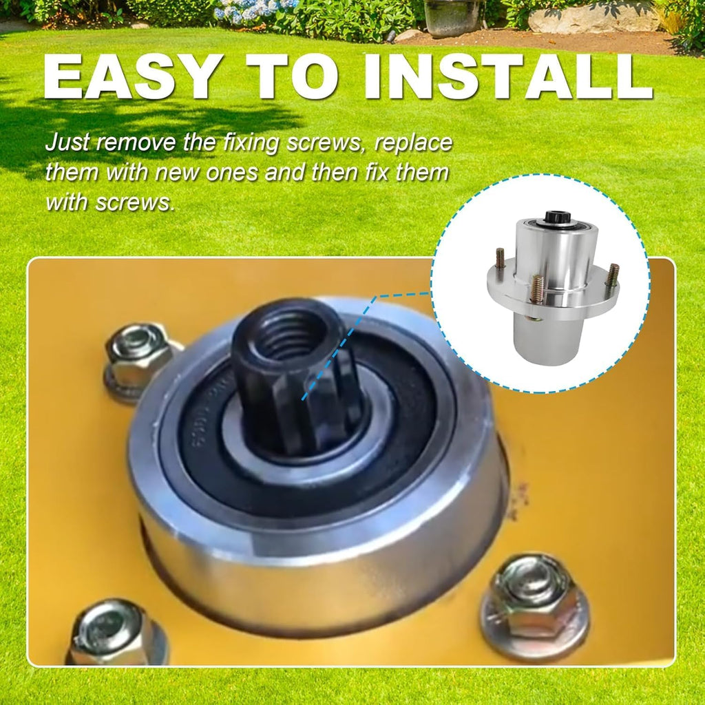 125981 605380 Lawn Mower Deck Blade Spindle Assembly Compatible with Hustler Fastrak SD SDX Raptor SDX 48" 54" 60" Mower, Replaces 125981 605380 783548 607275 783530 783514 605381