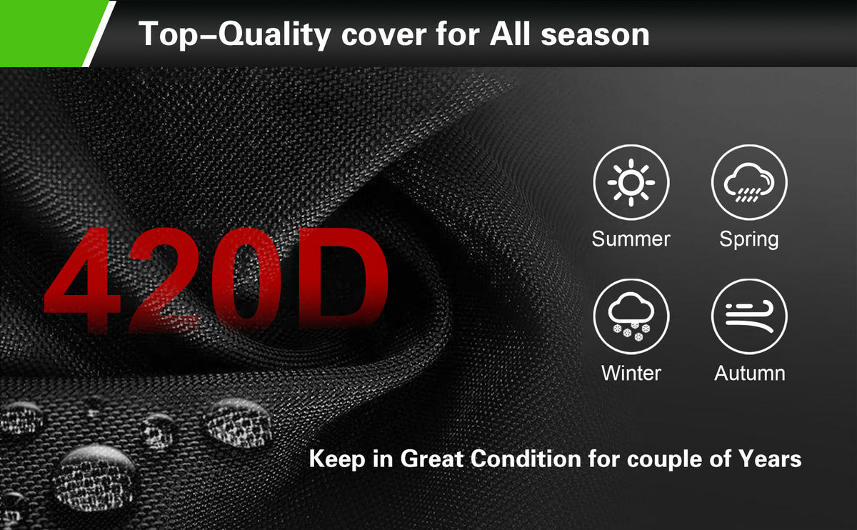 420D Push Lawn Mower Cover Compatible with Greenworks, EGO, Craftsman, Husqvarna, Honda and More, Waterproof, Universal Fit with Drawstring & Cover Storage Bag