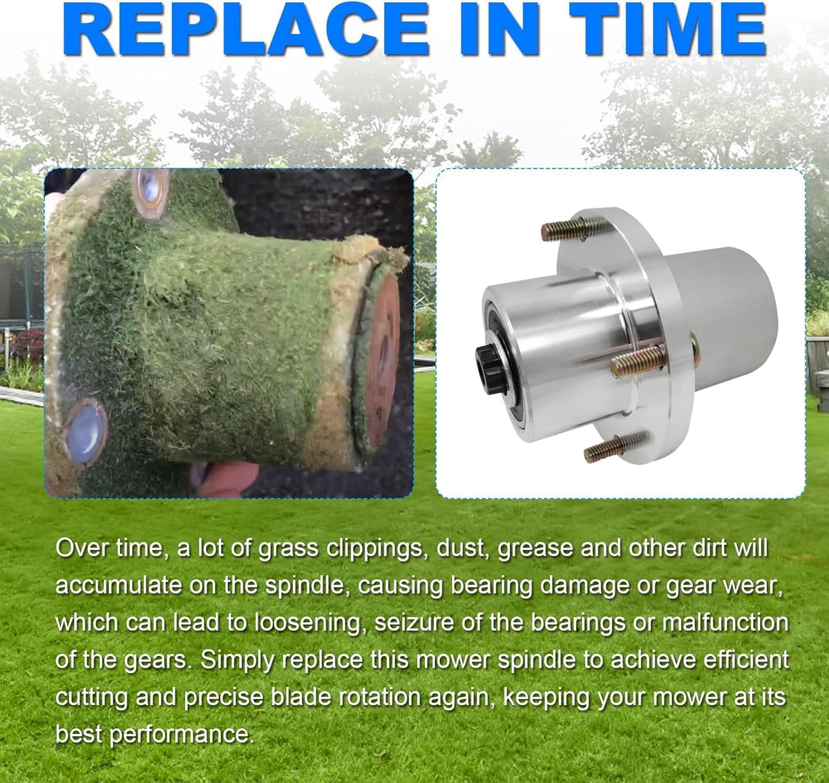 125981 605380 Lawn Mower Deck Blade Spindle Assembly Compatible with Hustler Fastrak SD SDX Raptor SDX 48" 54" 60" Mower, Replaces 125981 605380 783548 607275 783530 783514 605381