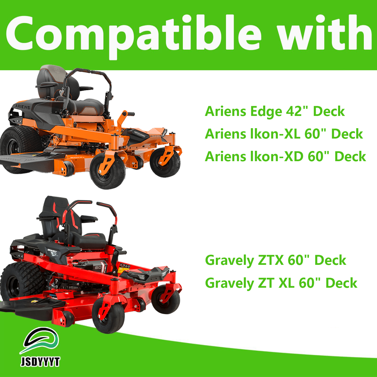 JSDYYYT 51537300 51530700 Lawn Mower Deck Blade Spindle Assembly Compatible with Ariens lkon-XL, lkon-XD 60" Deck, Ariens Edge 42" Deck, Gravely ZTX, ZT XL 60" Deck