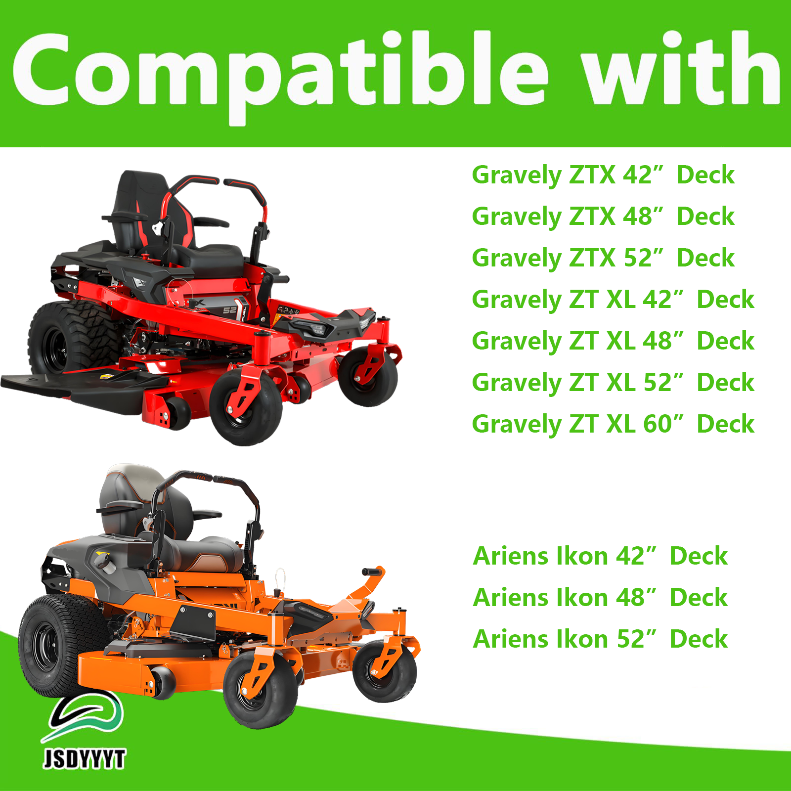 30138800 Lawn Mower Deck Blade Spindle Assembly Compatible with Gravely ZTX 42" 48" 52" Deck & Gravely ZT XL 42" 48" 52" 60" Deck & Ariens Ikon 42" 48" 52" Deck