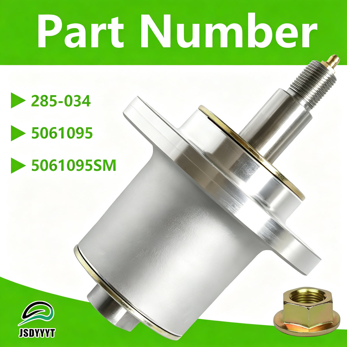 5061095 5061095SM Lawn Mower Deck Blade Spindle Assembly Compatible with Ferris Zero-Turn mowers & Massey Ferguson 5900503 5900529, Replaces 285-034, 5061095, 5061095SM