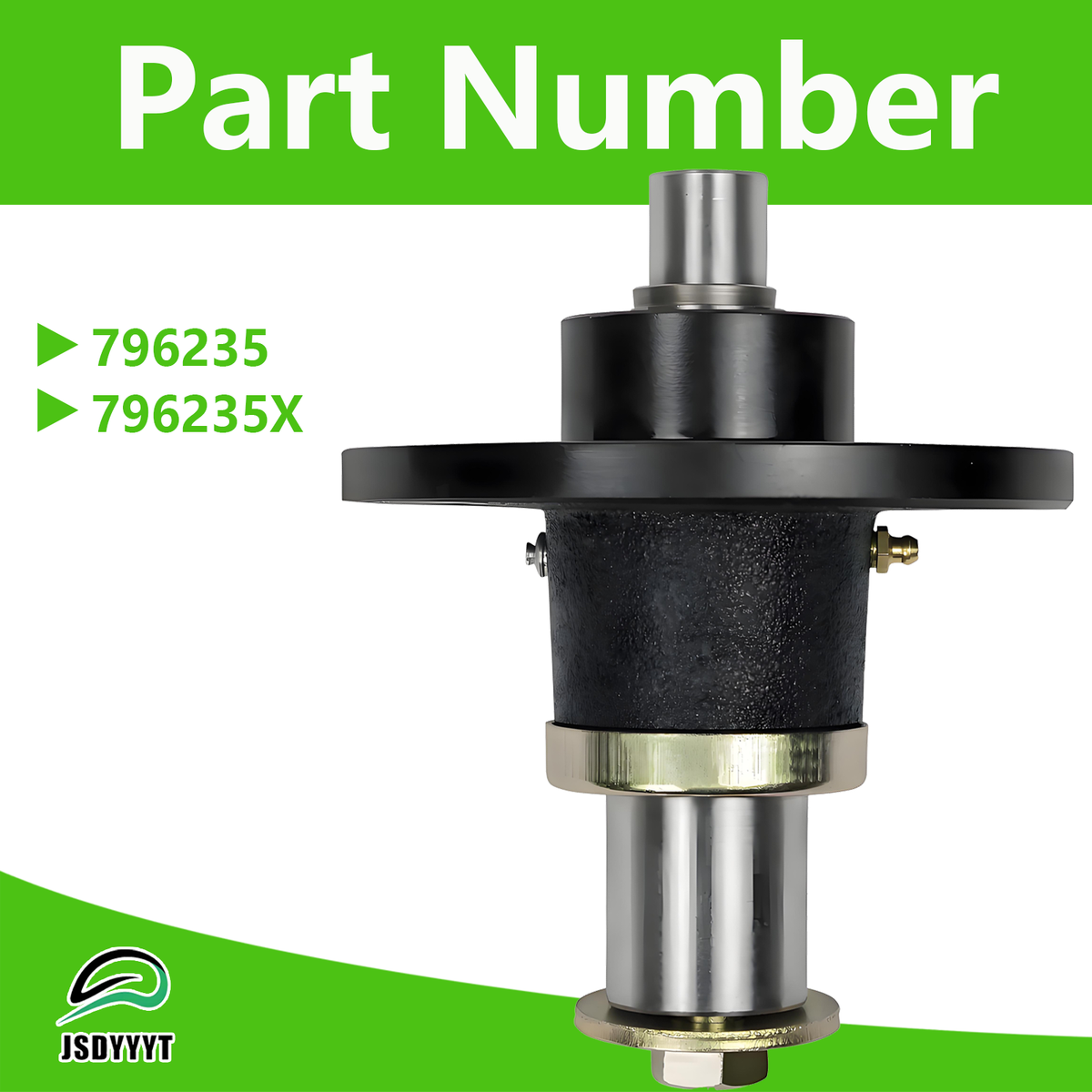 JSDYYYT 796235 796235X Lawn Mower Deck Blade Spindle Assembly Compatible with Hustler Z, Hustler ATZ, Hustler Super Z, Height 7" OD 6"