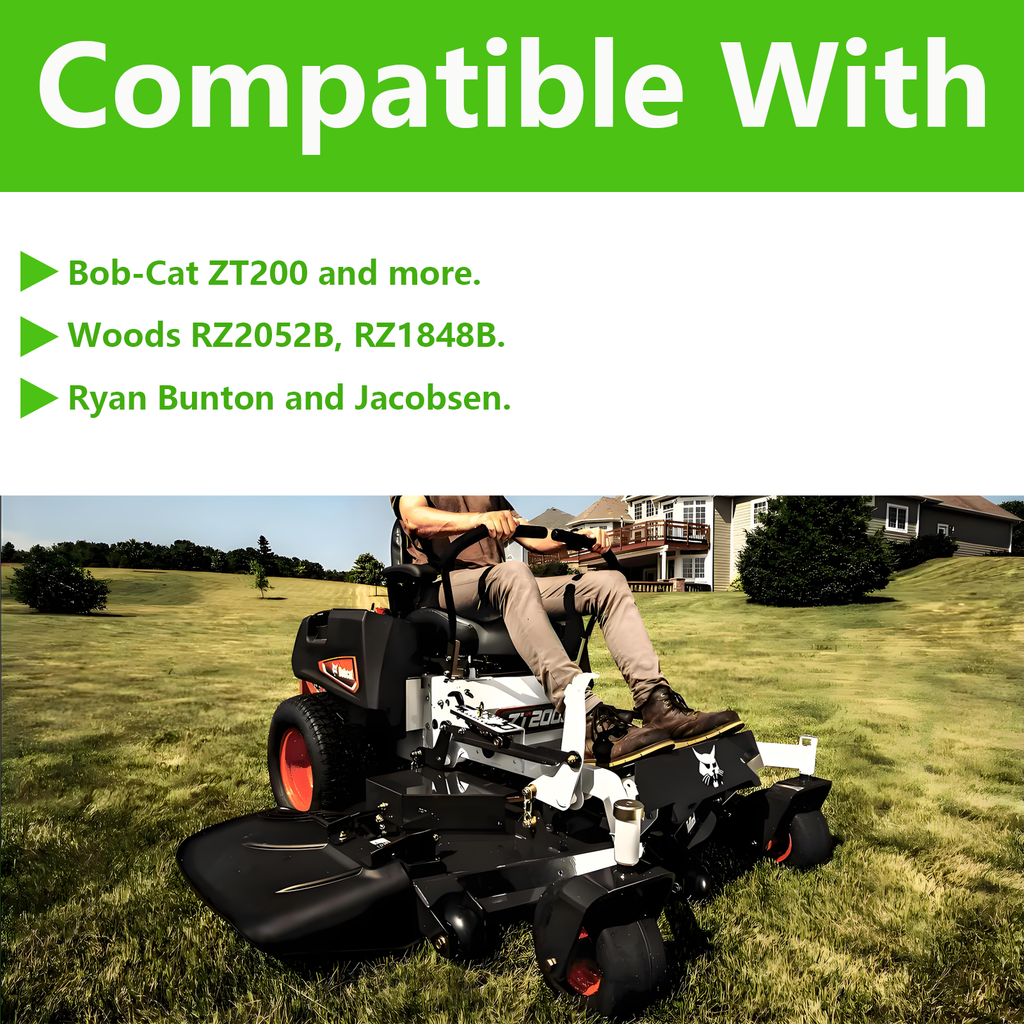 4165022 4115849 Lawn Mower Deck Blade Spindle Assembly Compatible with Bob-Cat ZT200, Woods RZ2052B, RZ1848B, Ryan Bunton and Jacobsen